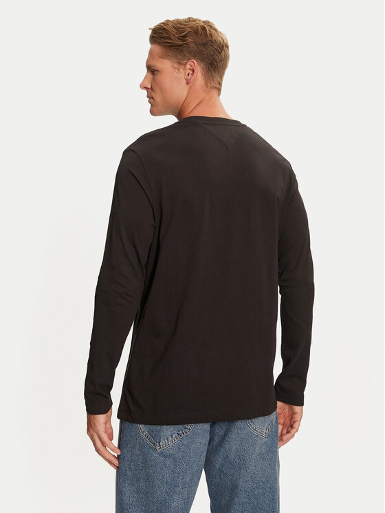Tommy Hilfiger Tommy Hilfiger Longsleeve MW0MW36501 Μαύρο Regular Fit