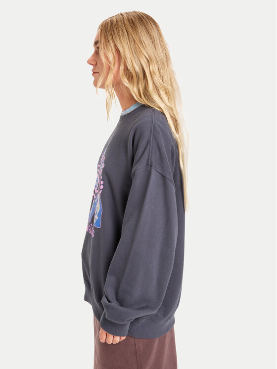 Quiksilver Quiksilver Суитшърт EQWFT03188 Сив Oversize