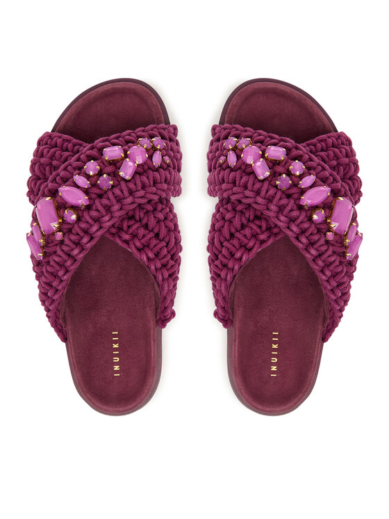 Inuikii Inuikii Чехли Woven Stones 1004.003.0073 Бордо