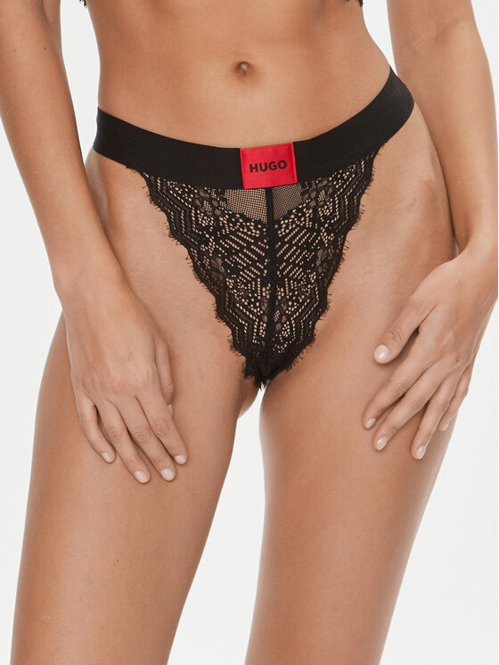 Hugo Klasické nohavičky Brief Lace 50502787 Čierna