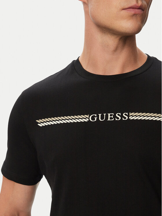 Guess Guess Tricou Z6BI05 K6536 Negru Regular Fit