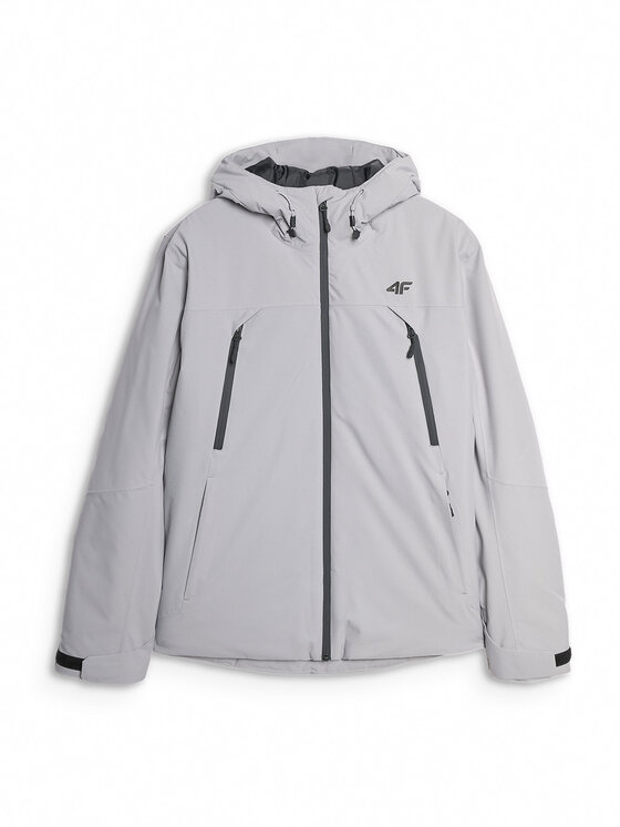 4F 4F Kurtka przejściowa URBAN COMMUTER Szary Regular Fit