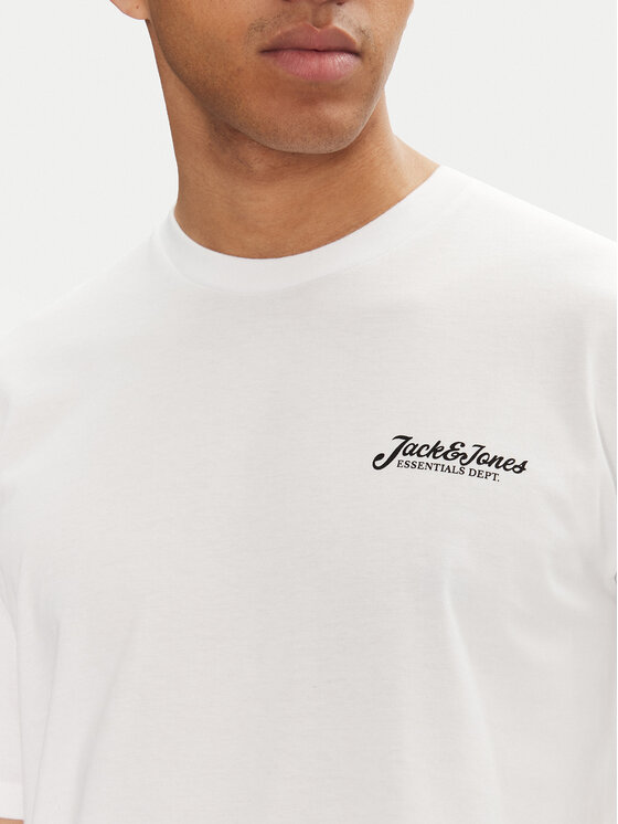 Jack & Jones Jack & Jones Set tricou și pantaloni de trening  Beau 12277849 Alb Relaxed Fit