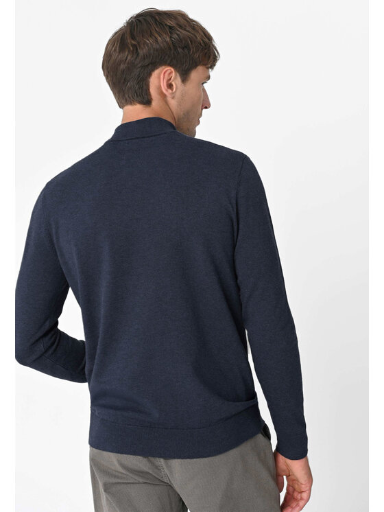 Volcano Volcano Sweter S-BAZ Niebieski Regular Fit