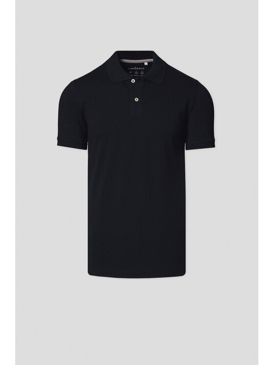 Lancerto Lancerto Polo Cassian PO073125000005 Czarny Regular Fit