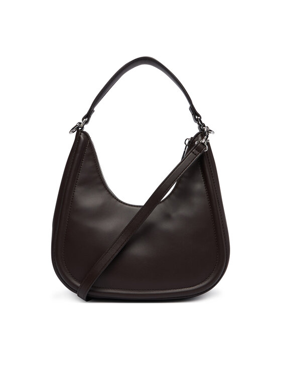 Calvin Klein Calvin Klein Torebka Bold Ck Small Crescent Bag LV04F3561G Brązowy ciemny