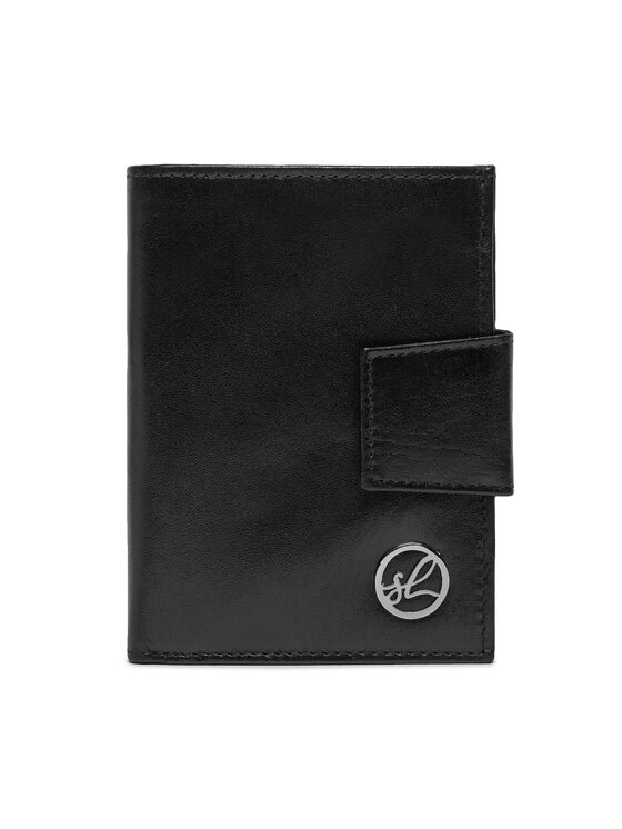 Semi Line Semi Line Голям мъжки портфейл P8261-0 Черен