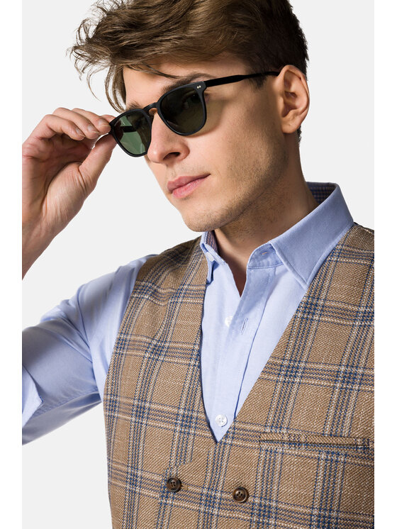 Lancerto Lancerto Kamizelka Fraga KA131123000005 Beżowy Slim Fit