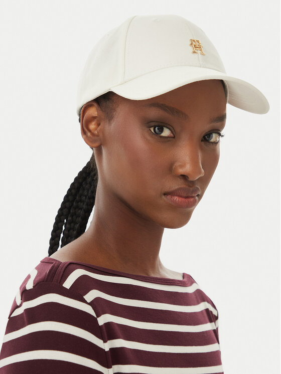 Tommy Hilfiger Tommy Hilfiger Cappellino Th Elevated Chic Cap AW0AW17631 Bianco