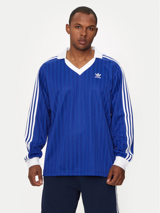 adidas adidas S dlouhým rukávem adicolor Piqué Football IX5227 Modrá Regular Fit