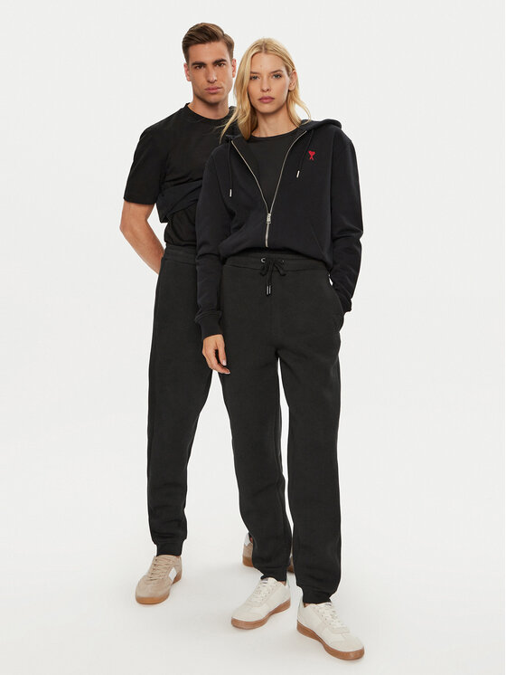 AMI PARIS AMI PARIS Melegítő alsó UTR237.749 Fekete Relaxed Fit