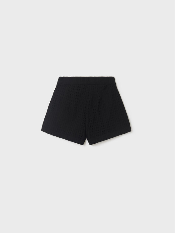 Mayoral Mayoral Pantaloncini di tessuto 6237 Nero