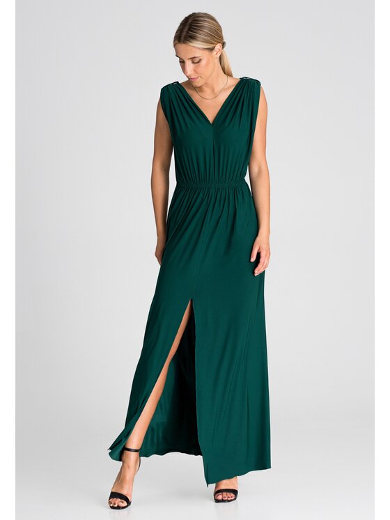 FIGL FIGLFIGL Vestito M947 Verde Regular Fit