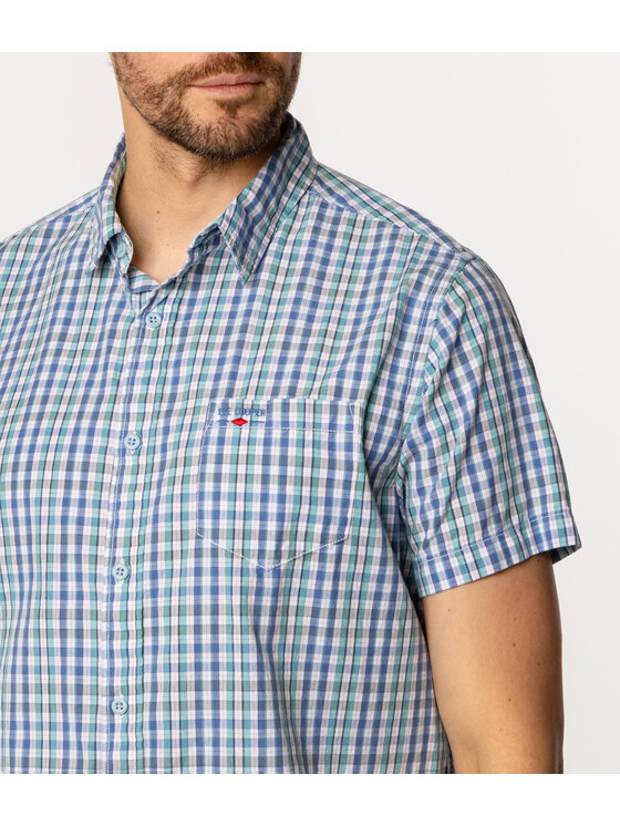 Lee Cooper Lee Cooper Koszula WILSON2 1140 Zielony Comfort Fit