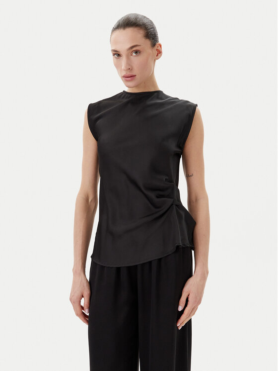 Eleh Eleh Bluse ESS250180 Schwarz Regular Fit