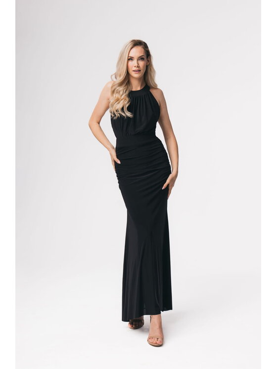 Aurora Aurora Elegantní šaty Audrey Černá Slim Fit
