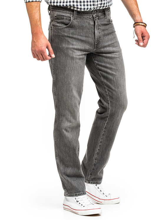 Wrangler Wrangler Jeansy TEXAS Szary Straight Fit