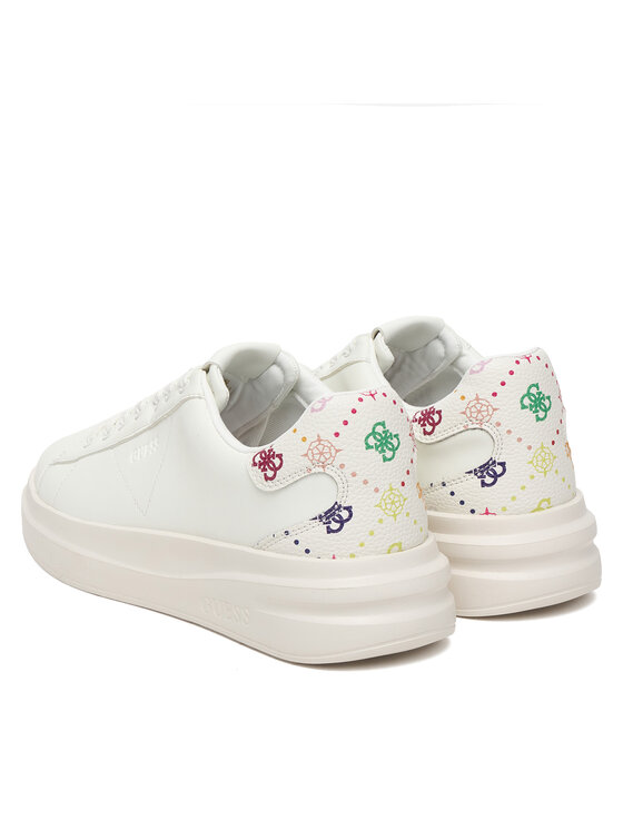 Guess Guess Sneakersy FLPE11 LEA12 Biały