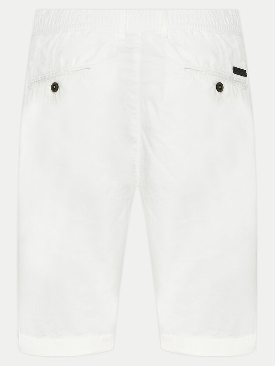 Pierre Cardin Pierre Cardin Pantalon scurți din material 34770/000/5002 Alb Modern Fit