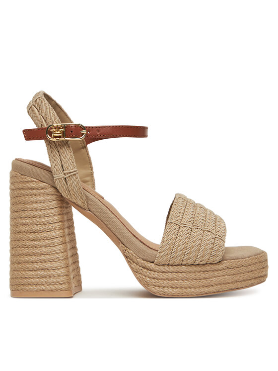 Tommy Hilfiger Tommy Hilfiger Espadrilles Rope Heel Platform Sandal FW0FW08425 Bézs