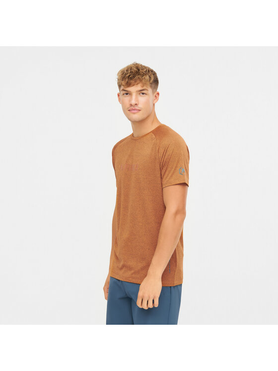 Alpinus Alpinus T-Shirt Dirfi Pomarańczowy Regular Fit