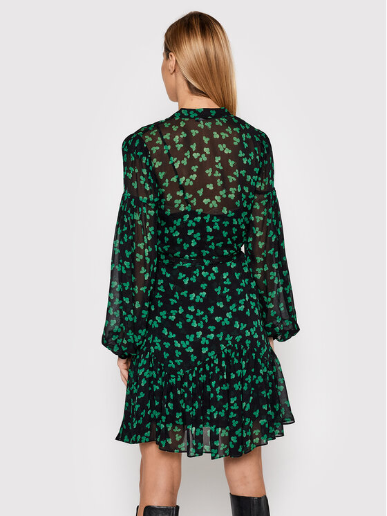 The Kooples Sukienka codzienna Naive Flowers Small FROB23201K Czarny ...