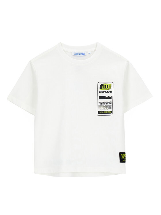 Chłopięcy T-Shirt Original Marines, Rozmiar 11/12Y, Biały, DFP4036YM