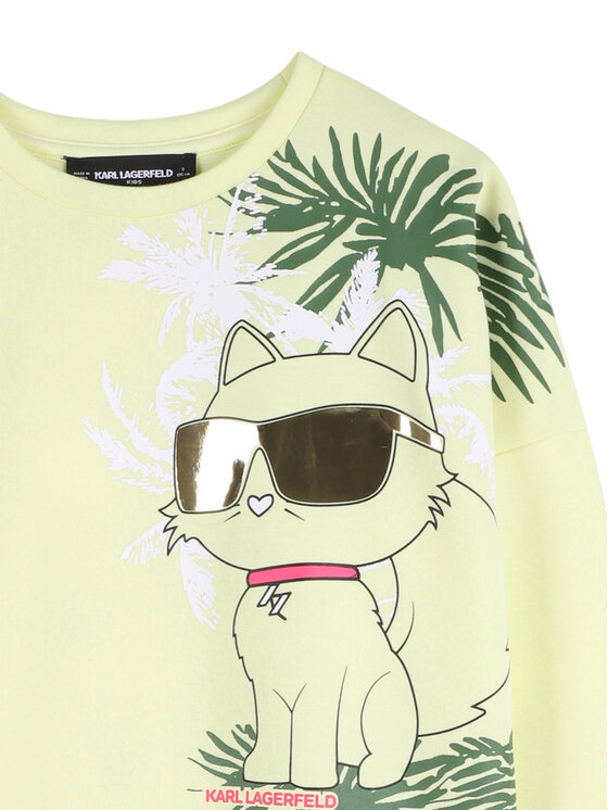 Karl Lagerfeld Kids Karl Lagerfeld Kids Світшот Z31136 Жовтий Regular Fit