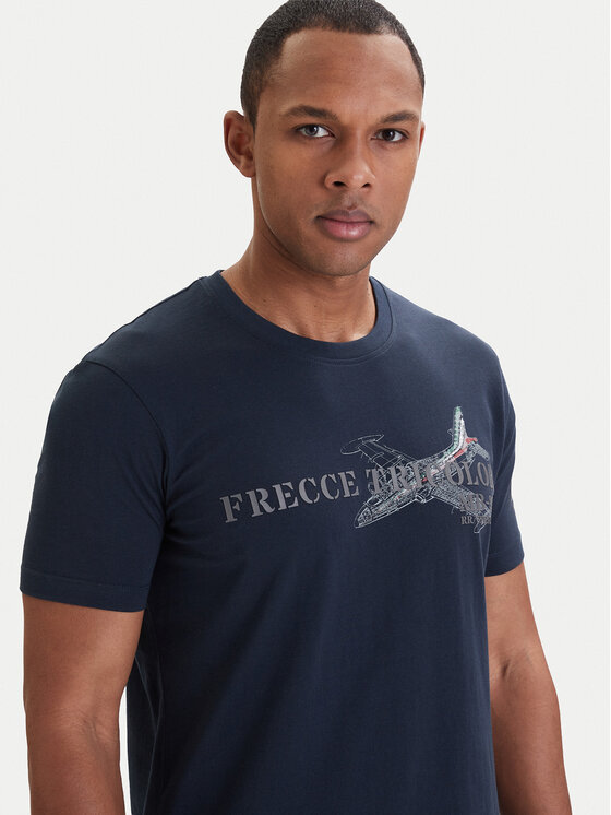 Aeronautica Militare Aeronautica Militare Tričko 261TS2541UJ00727 Tmavomodrá Regular Fit
