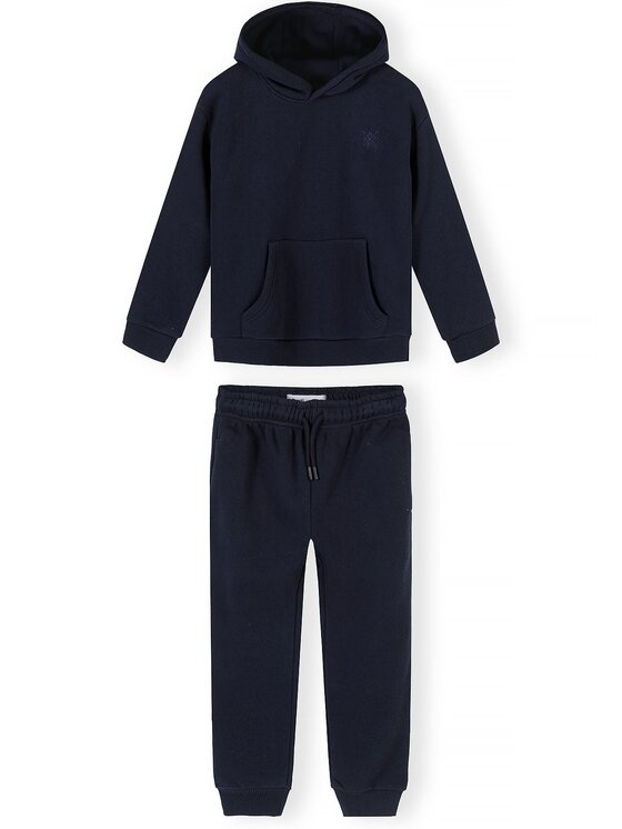 minoti minoti Komplet dresowy 33FLEECE299 Granatowy Slim Fit