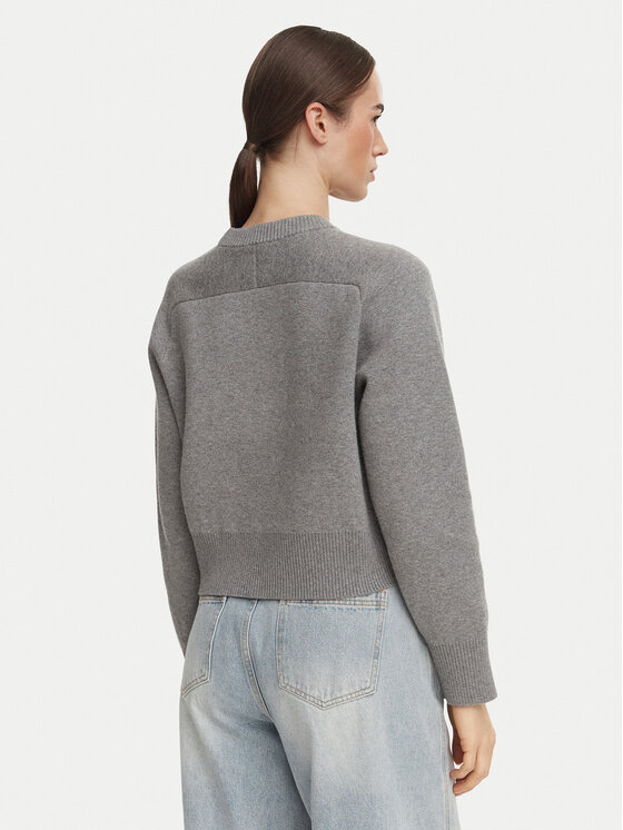 Calvin Klein Jeans Calvin Klein Jeans Sweter LV047H320G Szary ciemny Regular Fit