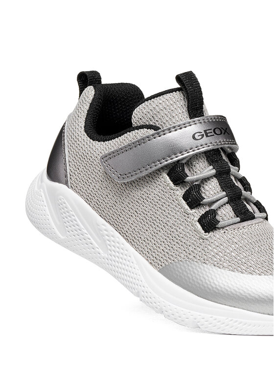 Geox Geox Sneakersy J Sprintye Girl J66FWE 0EWNF C1363 S Stříbrná