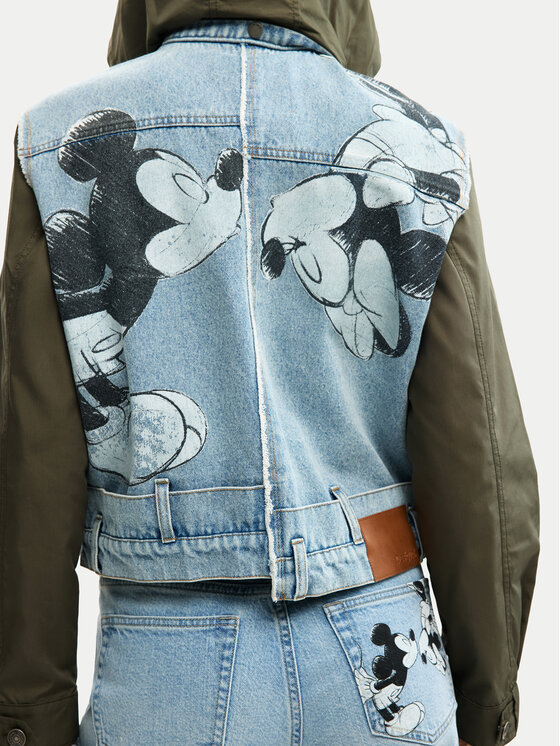 Desigual Desigual Džinsinė striukė Kiss Mic 26SWED07 Mėlyna Regular Fit