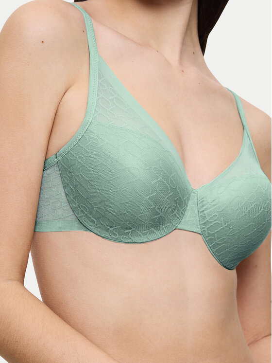 Triumph Triumph Biustonosz z fiszbiną Signature Sheer WHP EX 10215948 Zielony