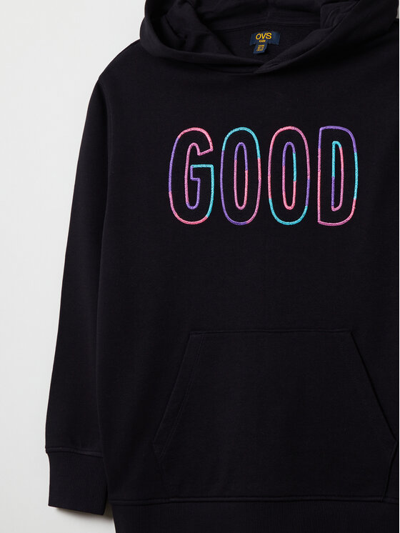 OVS OVS Sweatshirt 1893428 Schwarz Relaxed Fit