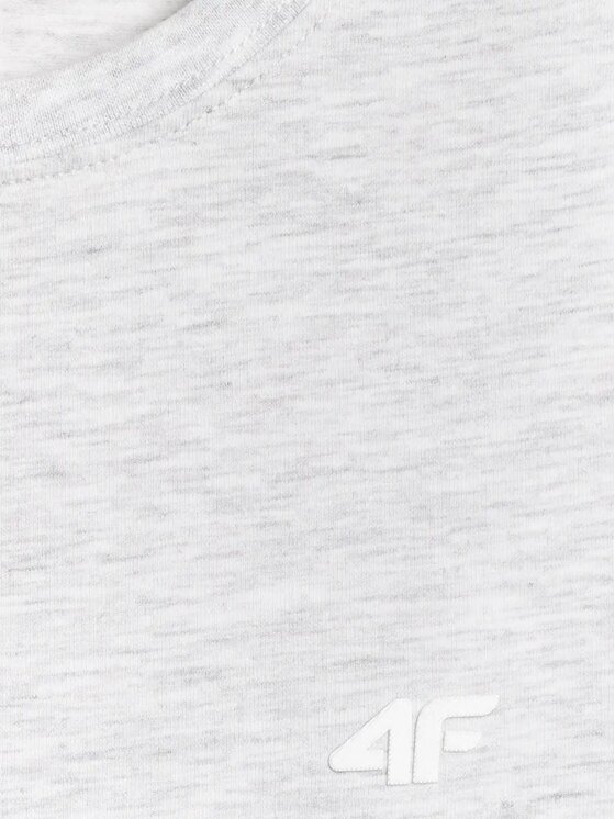 4F 4F T-Shirt 4FWMM00TTSHF3306-27M Szary Authentic Slim Fit
