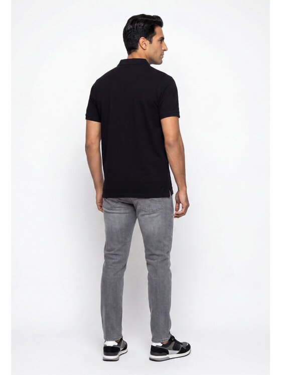Pako Lorente Pako Lorente Polo B24WH-TX-001 Czarny Regular Fit