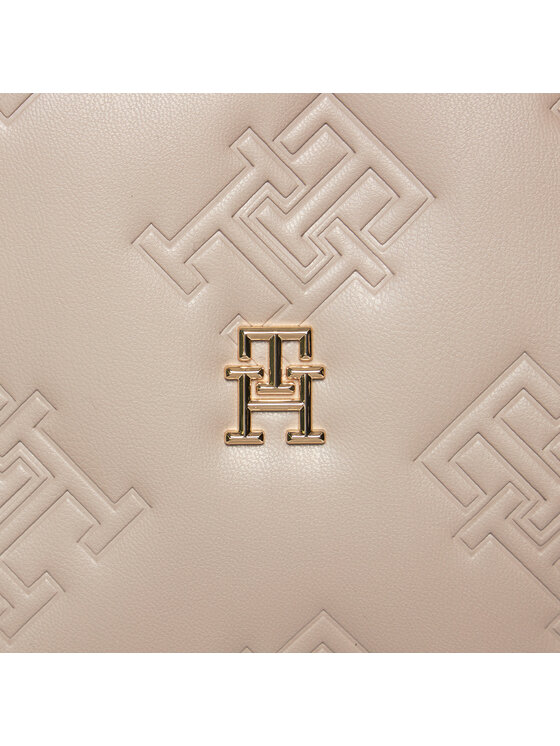 Tommy Hilfiger Tommy Hilfiger Käekott Th Refined Tote Mono AW0AW15726 Beež