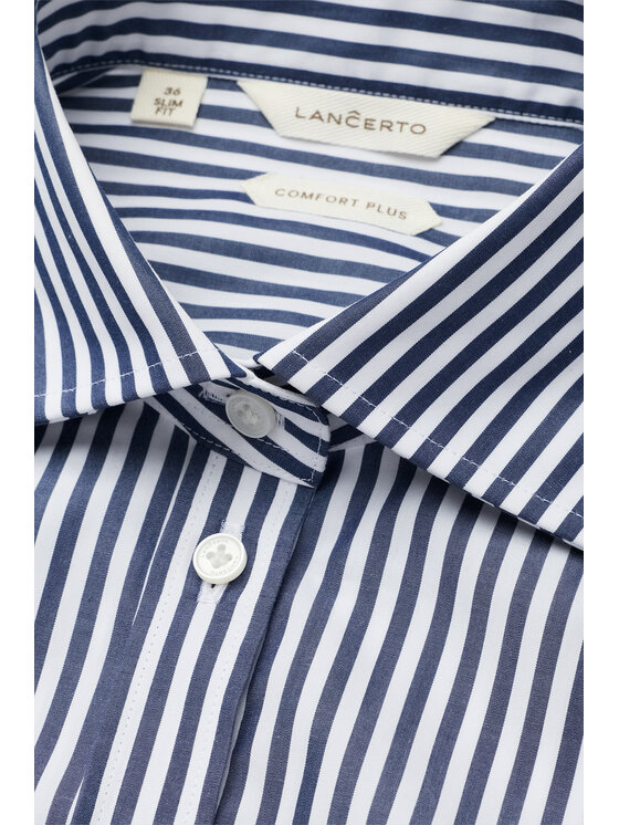 Lancerto Lancerto Koszula Vanda Slim KO073226000035 Granatowy Slim Fit