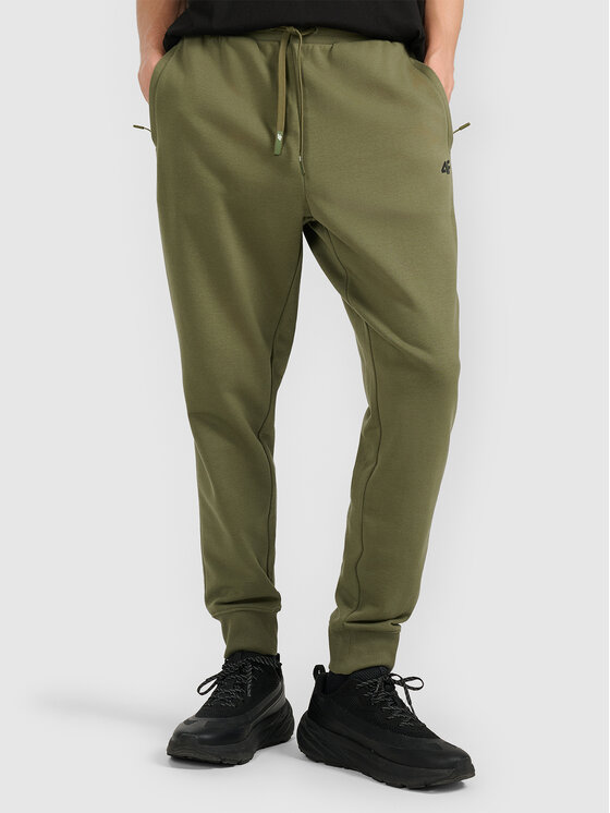 4F 4F Spodnie dresowe NOS Khaki Regular Fit