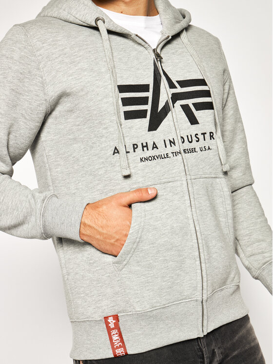 Alpha Industries Alpha Industries Bluza Basic 178325 Szary Regular Fit