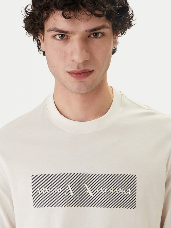 Armani Exchange Armani Exchange Pikkade varrukatega T-särk XM002820 AF10356 U1074 Ekrüüvärv Regular Fit