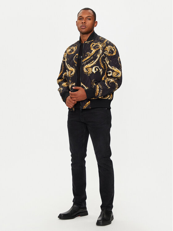 Versace Jeans Couture Versace Jeans Couture Bomber stila jaka 77GASD07 Melns Loose Fit