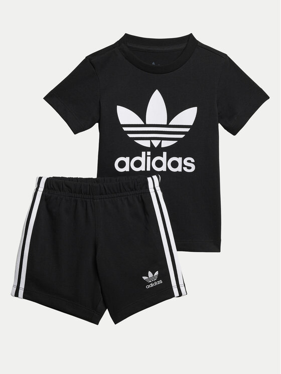 adidas adidas Sada T-shirt a šortky JC6583 Černá Regular Fit