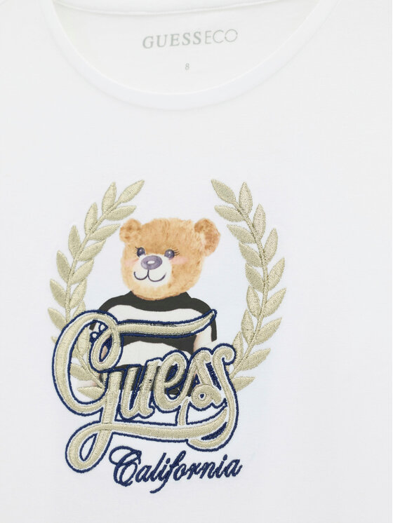 Guess Guess Μπλουζάκι J6BI21 K5818 Λευκό Regular Fit