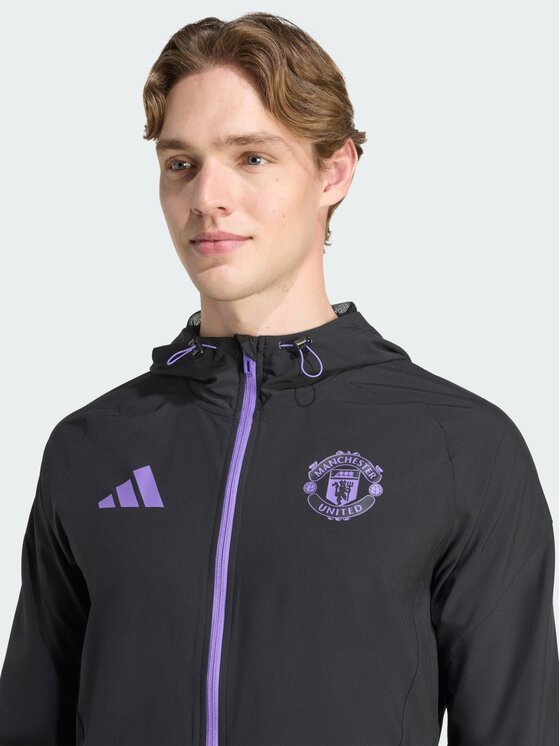 adidas adidas Kurtka wielofunkcyjna Manchester United Tiro 25 Competition Vis Tech Czarny Slim Fit