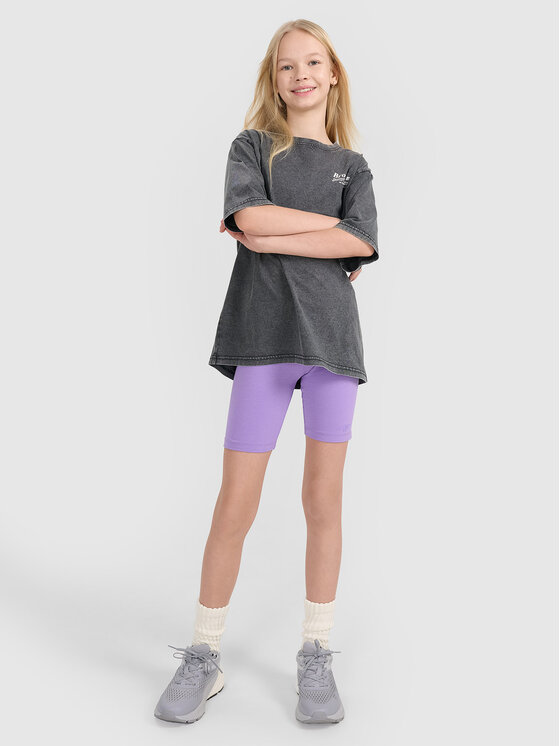 4F 4F Legginsy BASIC+ Fioletowy