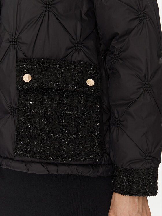 Fracomina Fracomina Zimní bunda FR24WC3003O423S9 Černá Regular Fit