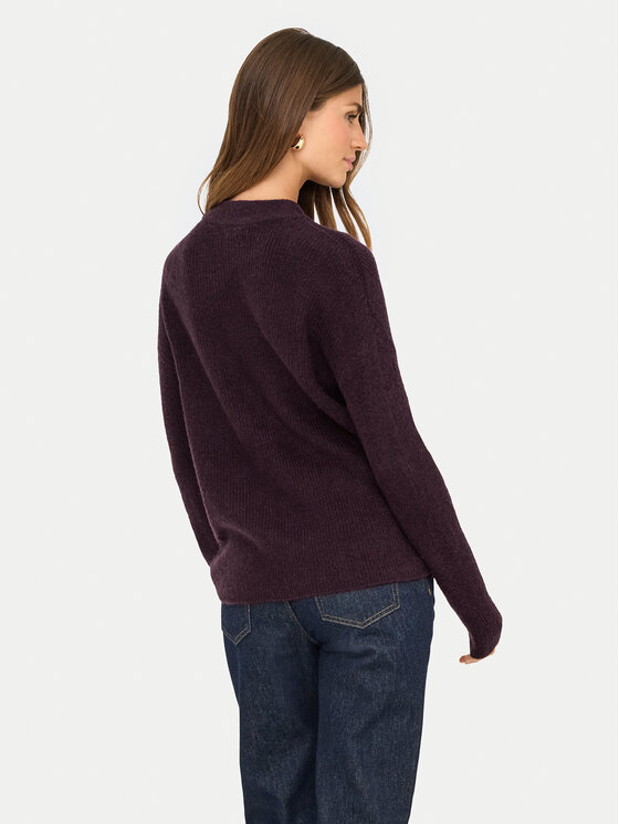 ONLY ONLY Sweter Camilla 15277080 Fioletowy Regular Fit