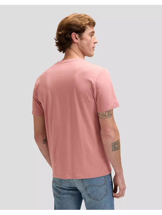 Lee Lee T-Shirt SS PATCH LOGO TEE Pomarańczowy Regular Fit